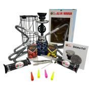 Tanya Smoke Series Azar 14 2 Hose Hookah Set With Carrying Cage