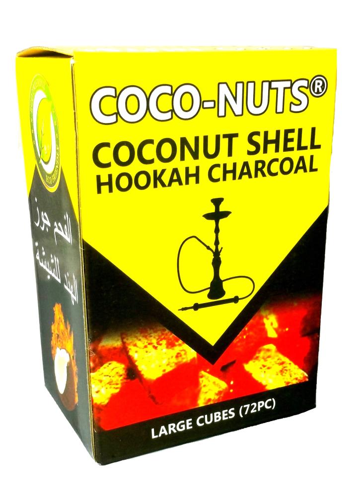 CocoNutz Natural Cube Hookah Coals 72 Pieces