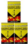 Coconutz Natural Cube Hookah Coals 72 Pieces 3 Pack
