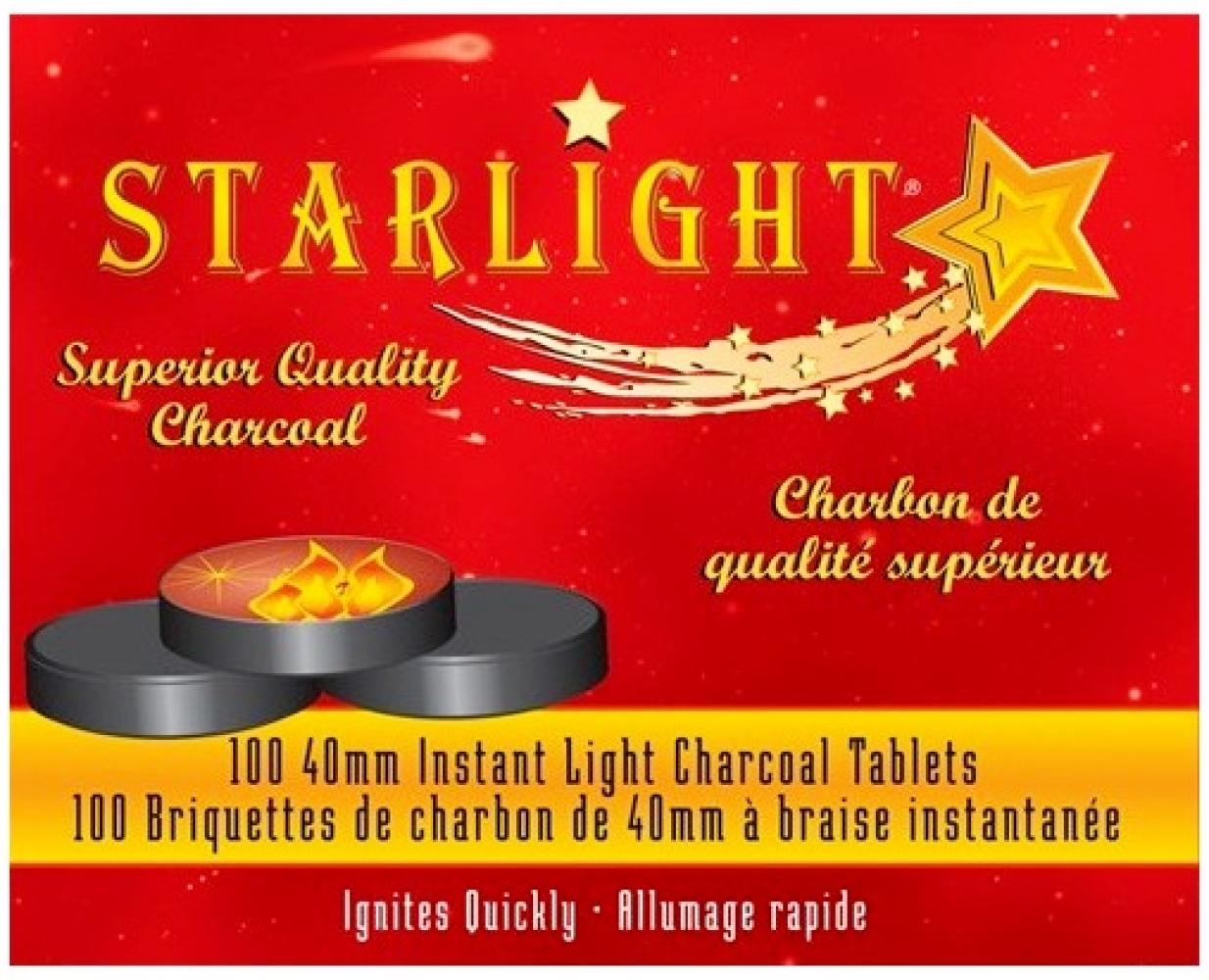 Starlight Instant Hookah Coals 40MM - (100 Pieces)